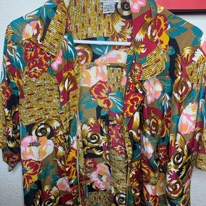 NICOLA 100% POLYESTER L BLOUSE